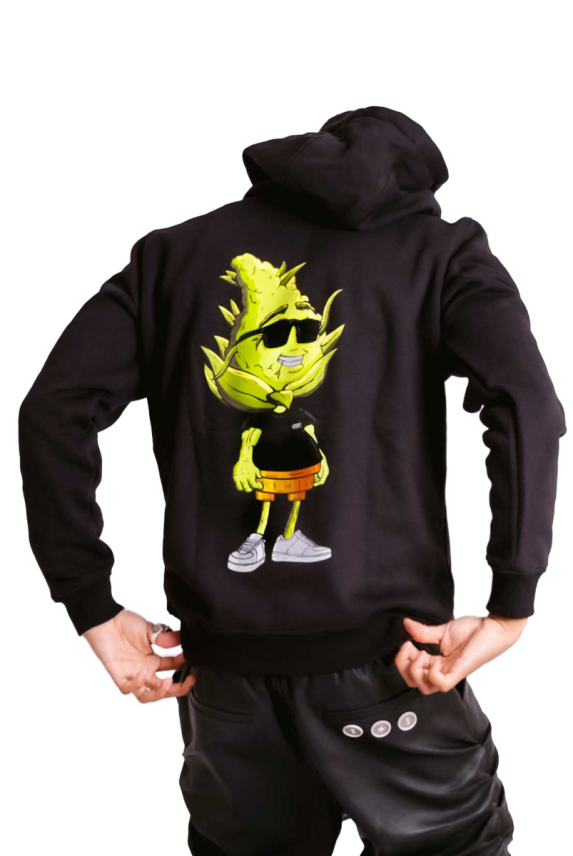 Grow Bud Hoodie black